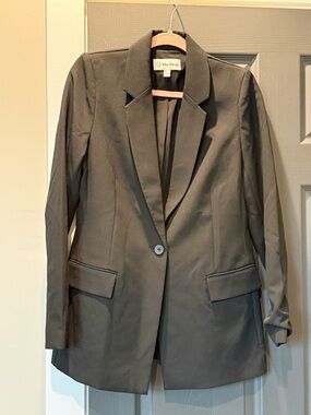 Black Single-Button Blazer